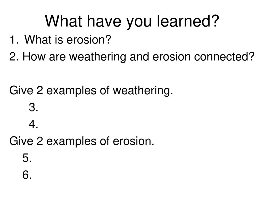 Weathering and erosion ppt download
