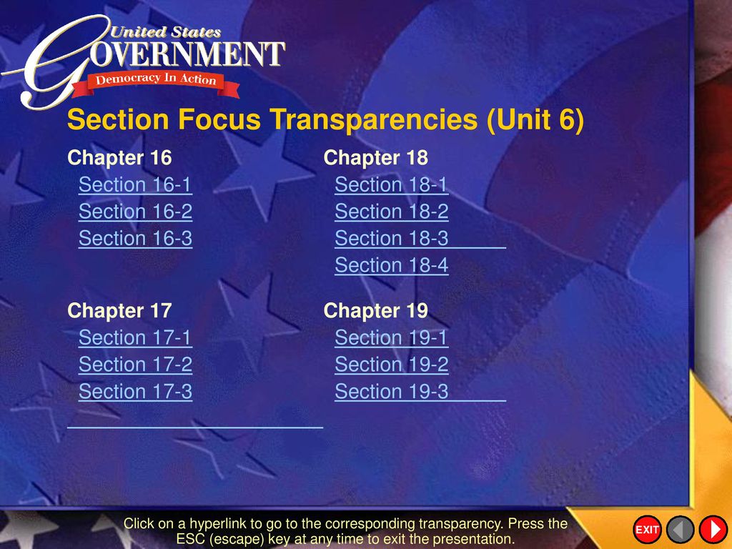 Presentation plus united states government democracy in action ppt