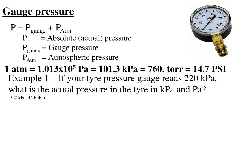 gauge pressure example