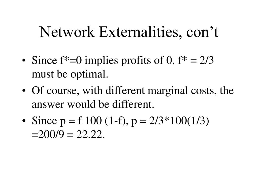 Network externalities ppt download