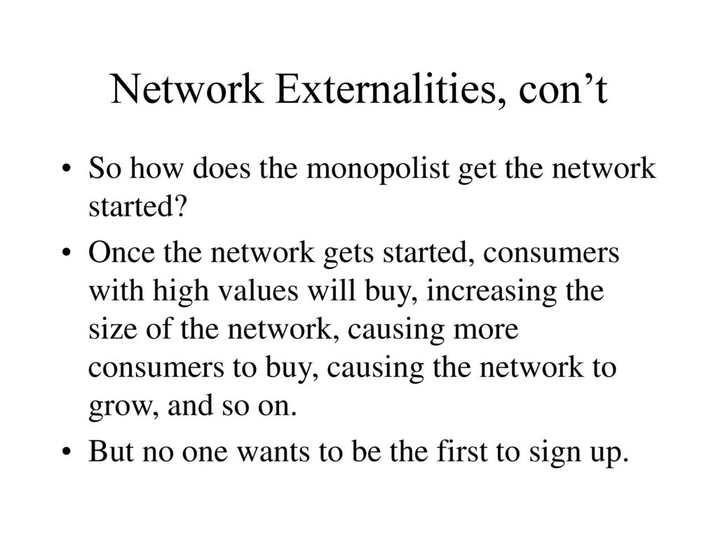 Network externalities ppt download