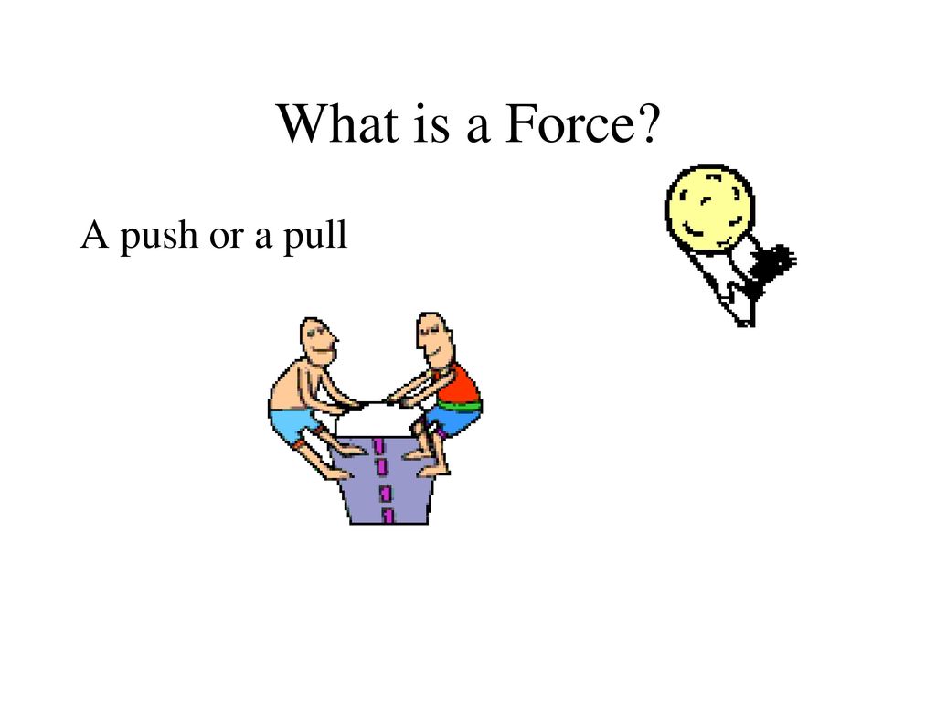 What is a Force A push or a pull