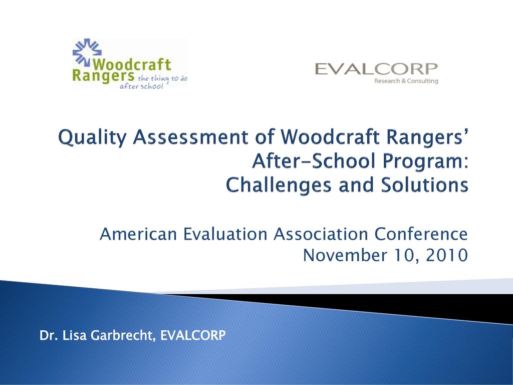 American Evaluation Association Conference November 10, ppt download
