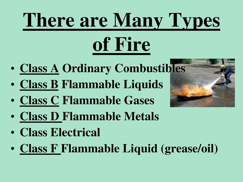 There are Many Types of Fire