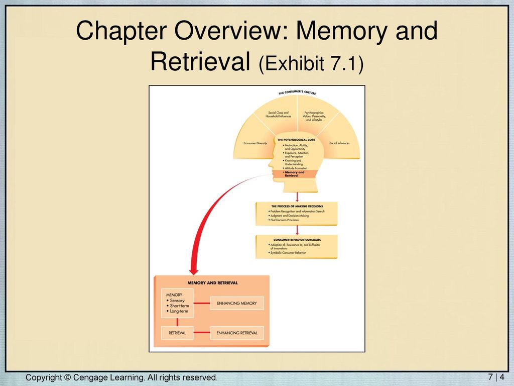 Chapter Overview: Memory and Retrieval (Exhibit 7.1)