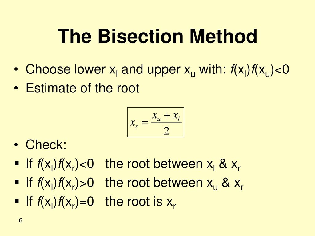 Bracketing Methods (Bisection Method) - ppt download