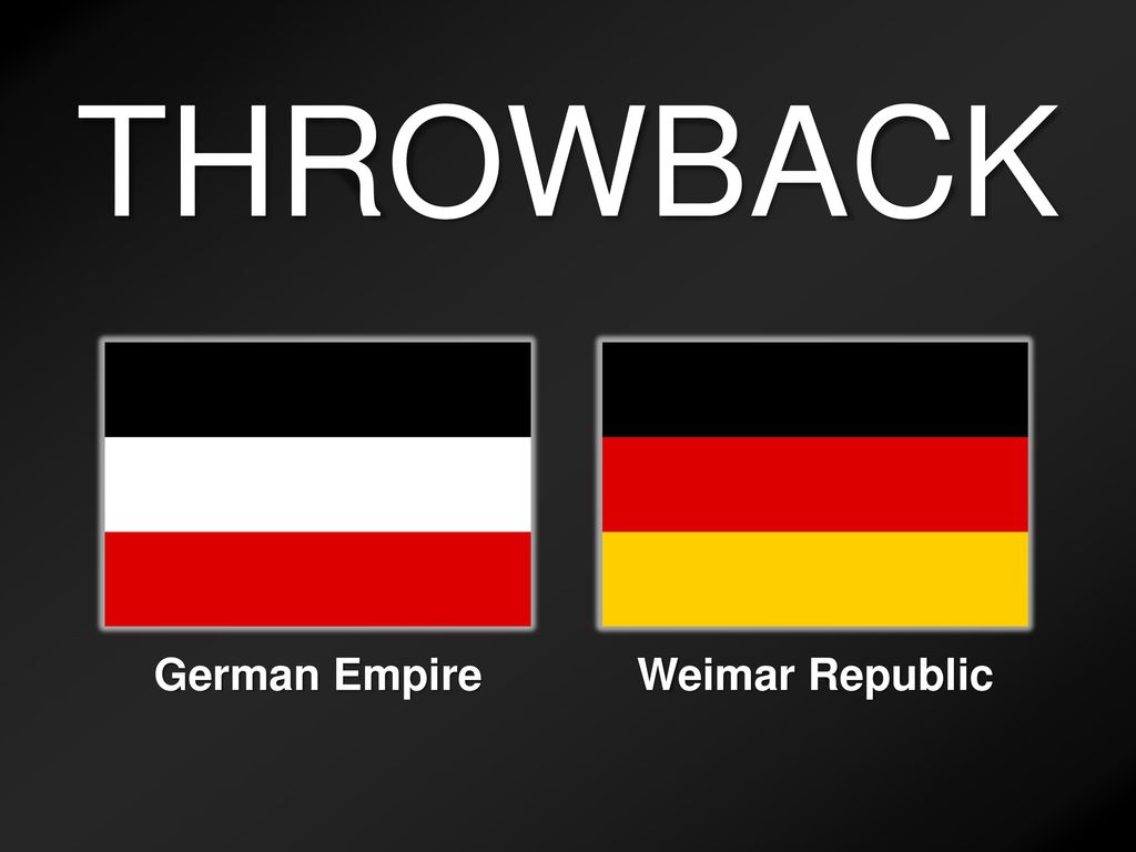 THROWBACK German Empire Weimar Republic