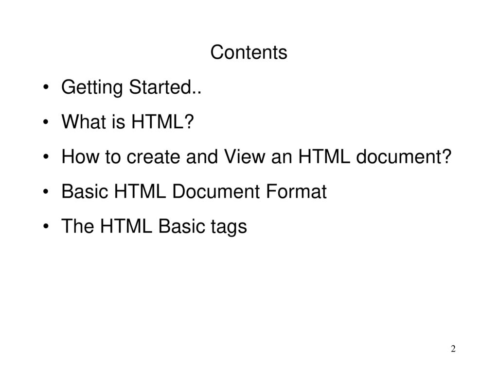 Introduction to html ppt download