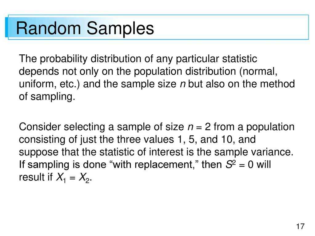 Joint Probability Distributions and Random Samples - ppt download