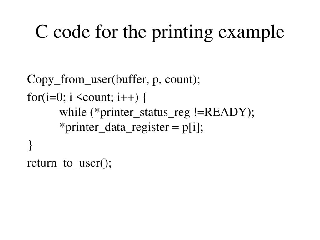 Programming the I/O Hardware - ppt download