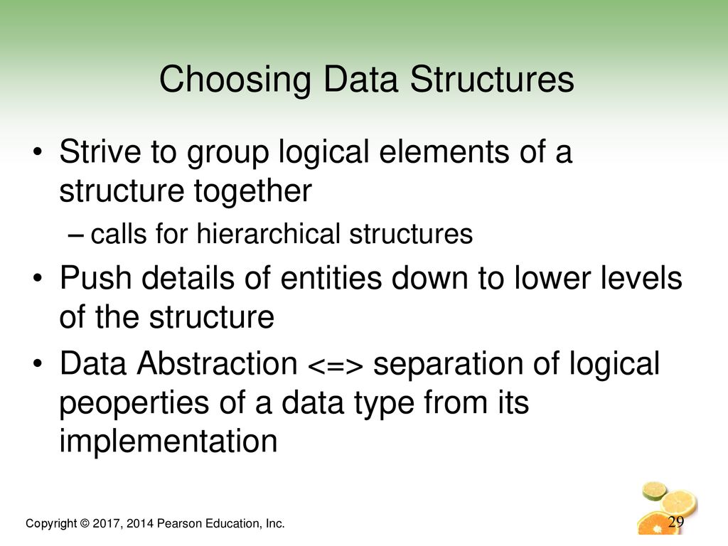Choosing Data Structures
