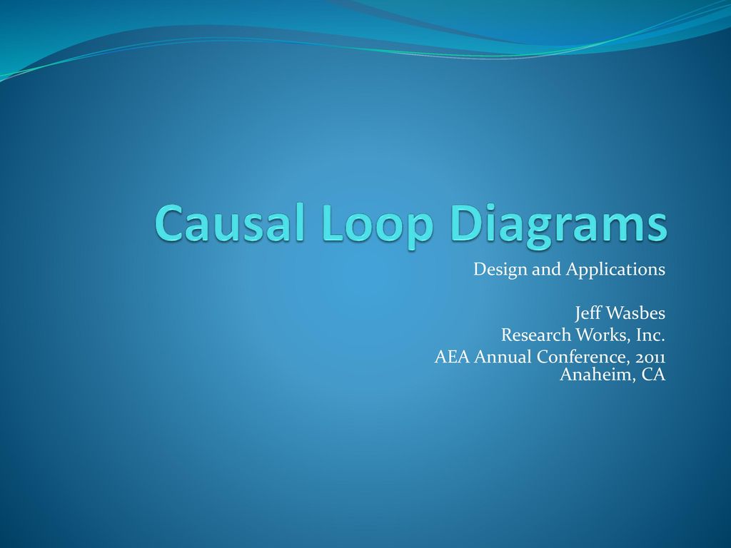 Causal Loop Diagrams Design and Applications Jeff Wasbes ppt download
