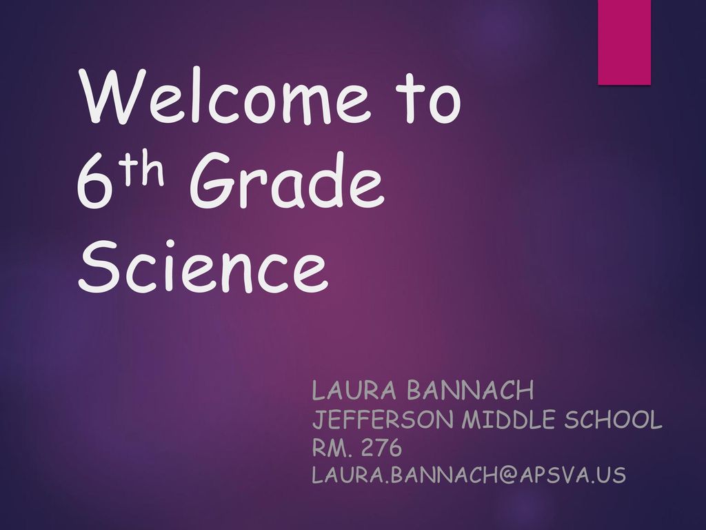 welcome-to-6th-grade-science-ppt-download