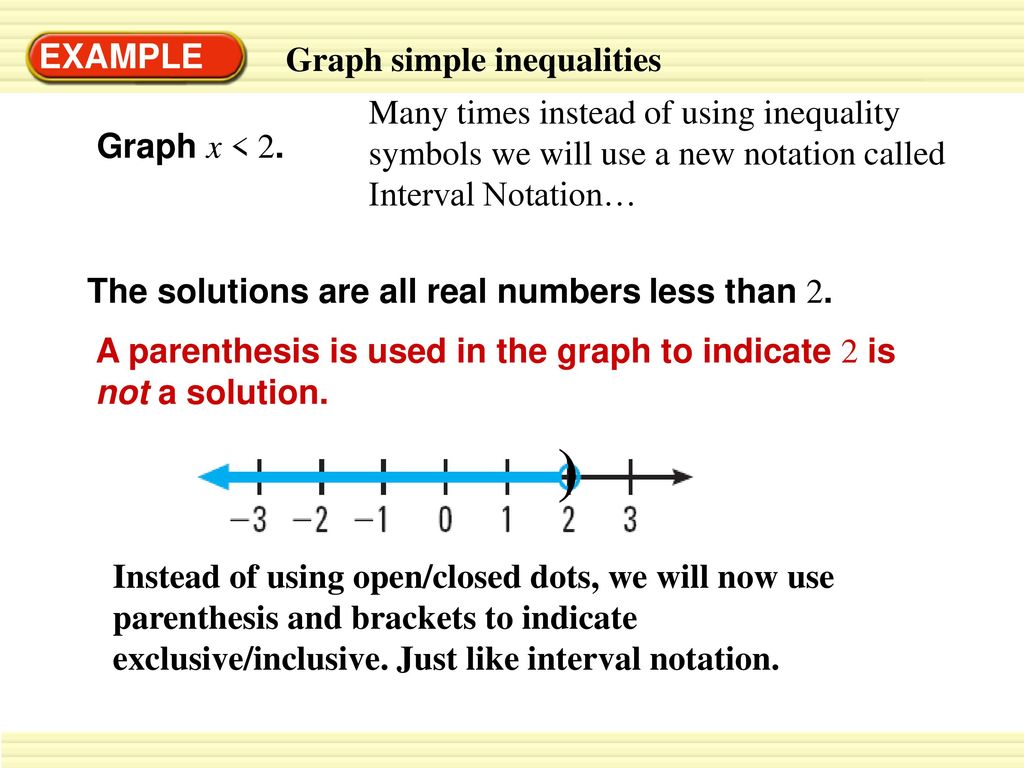 Inequalities and Interval Notation - ppt download