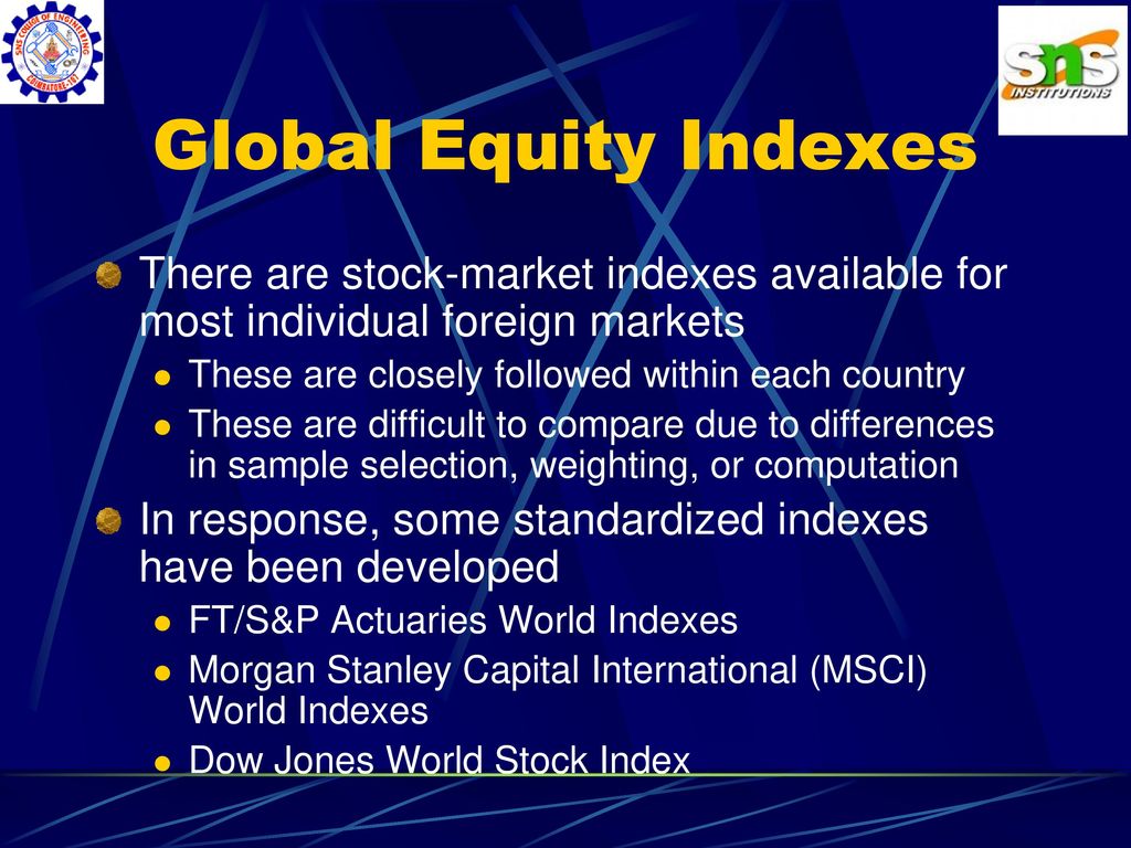 World share market index