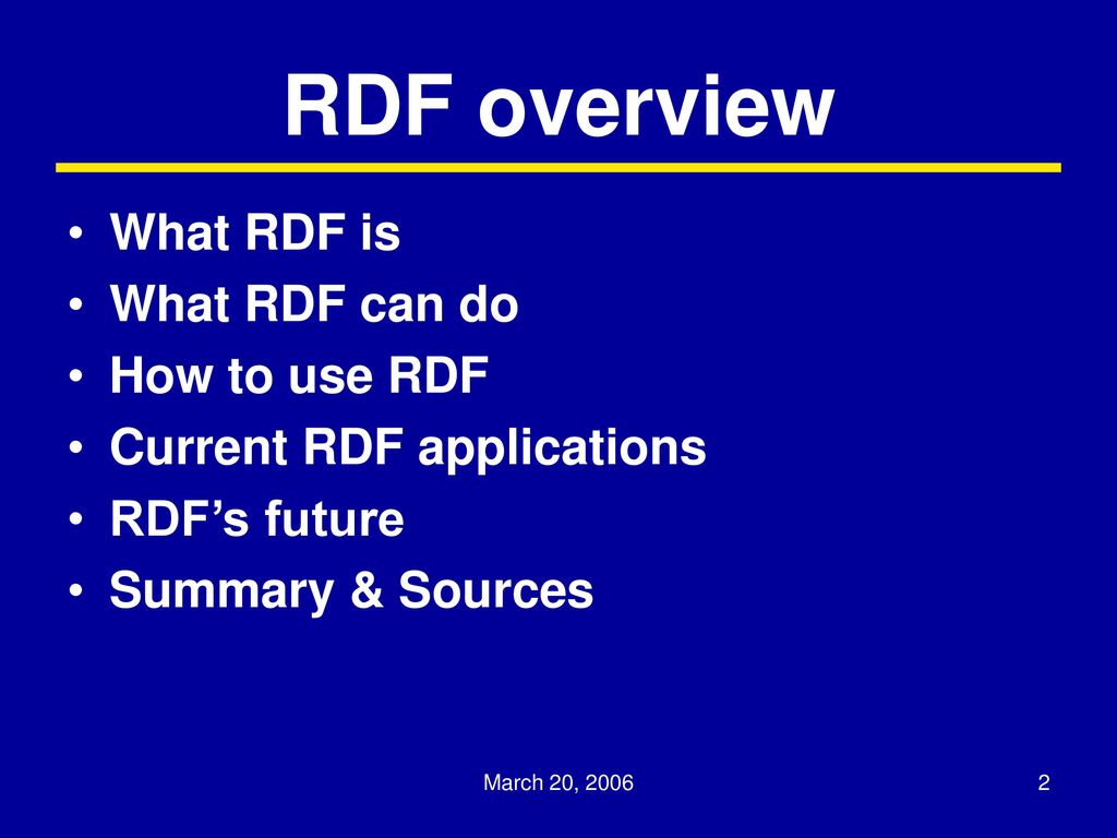 Resource description framework ppt download