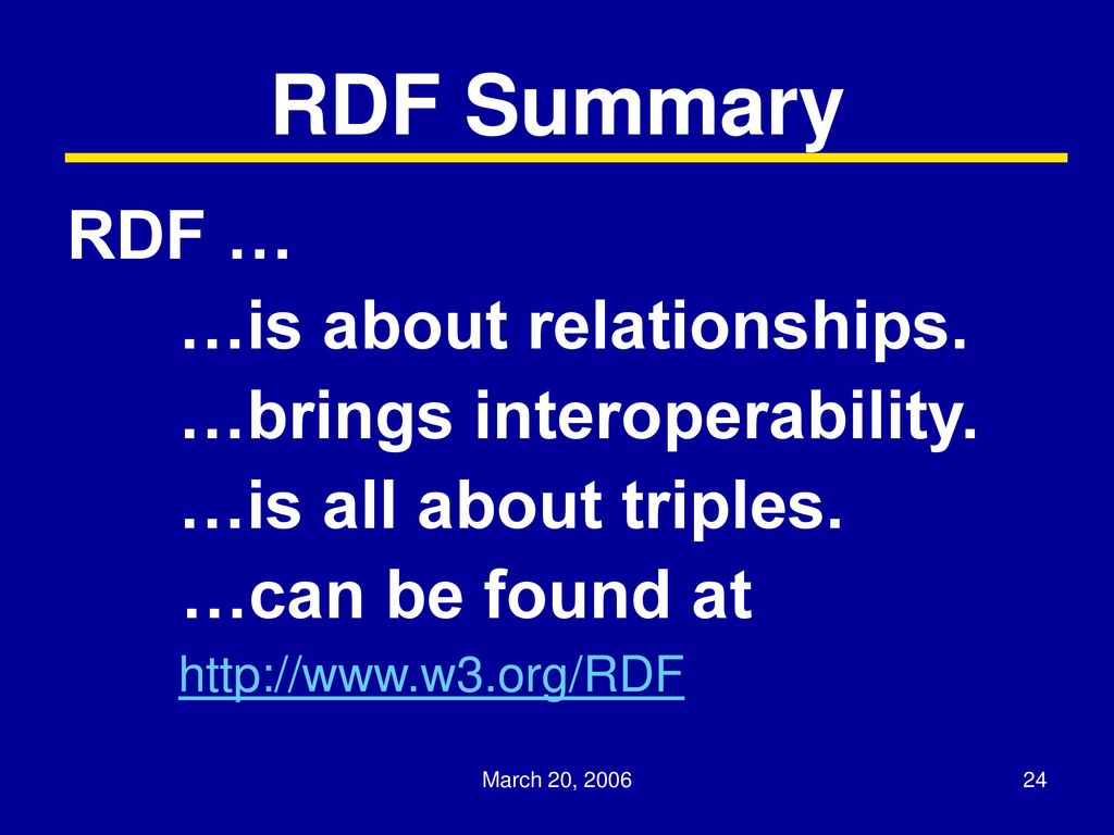 Resource description framework ppt download
