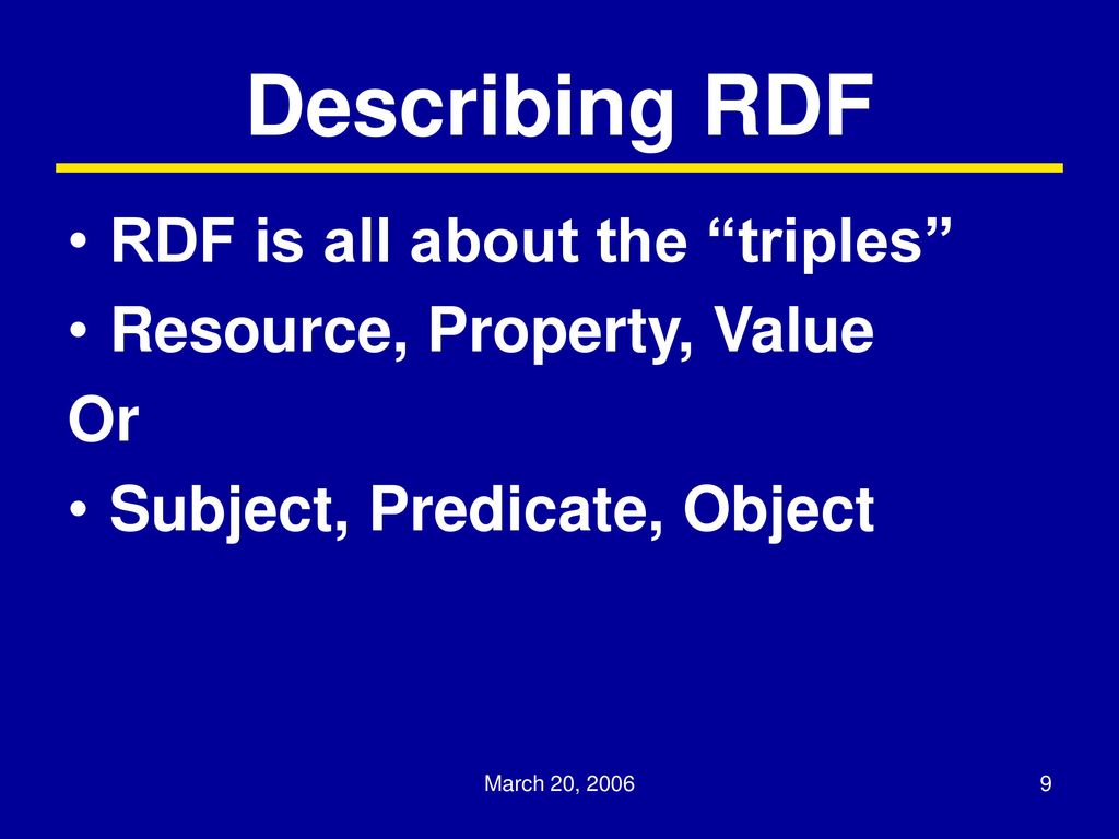 Resource description framework ppt download