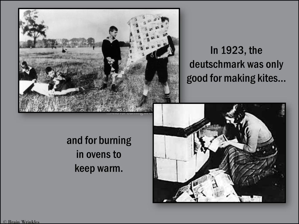 Image result for burning deutschmark to keep warm"