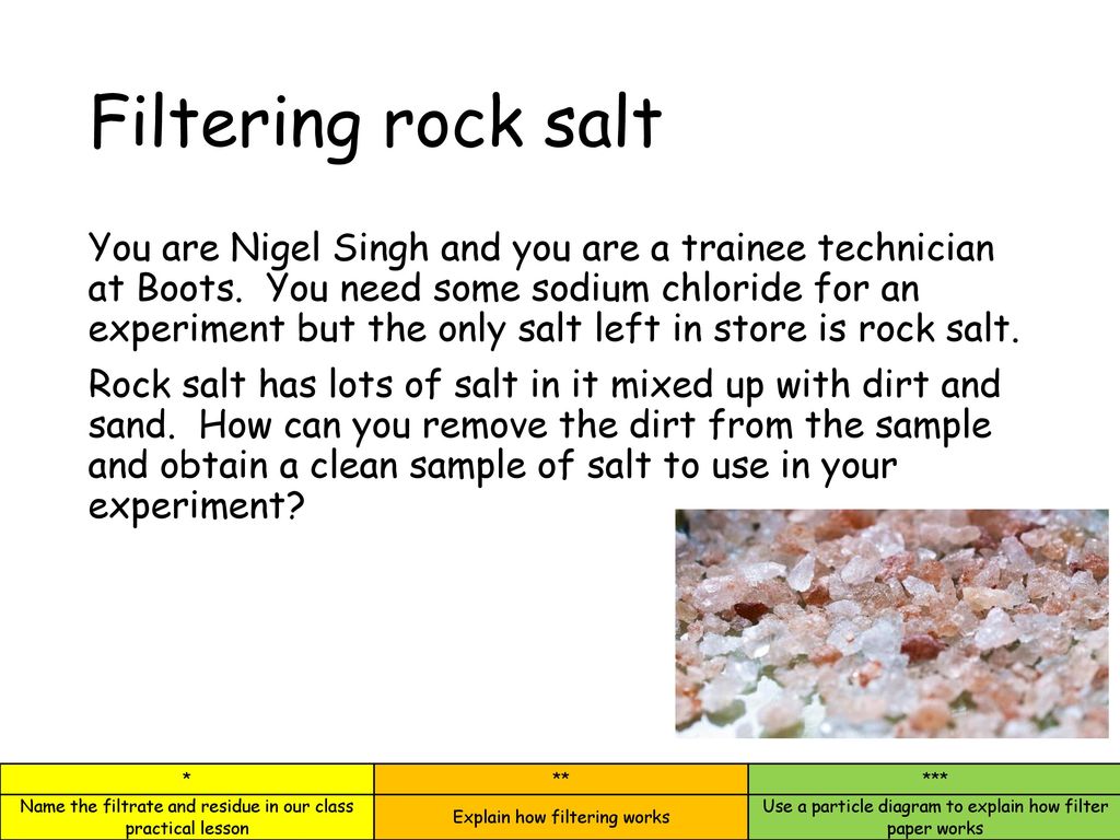 rock salt experiment bbc bitesize