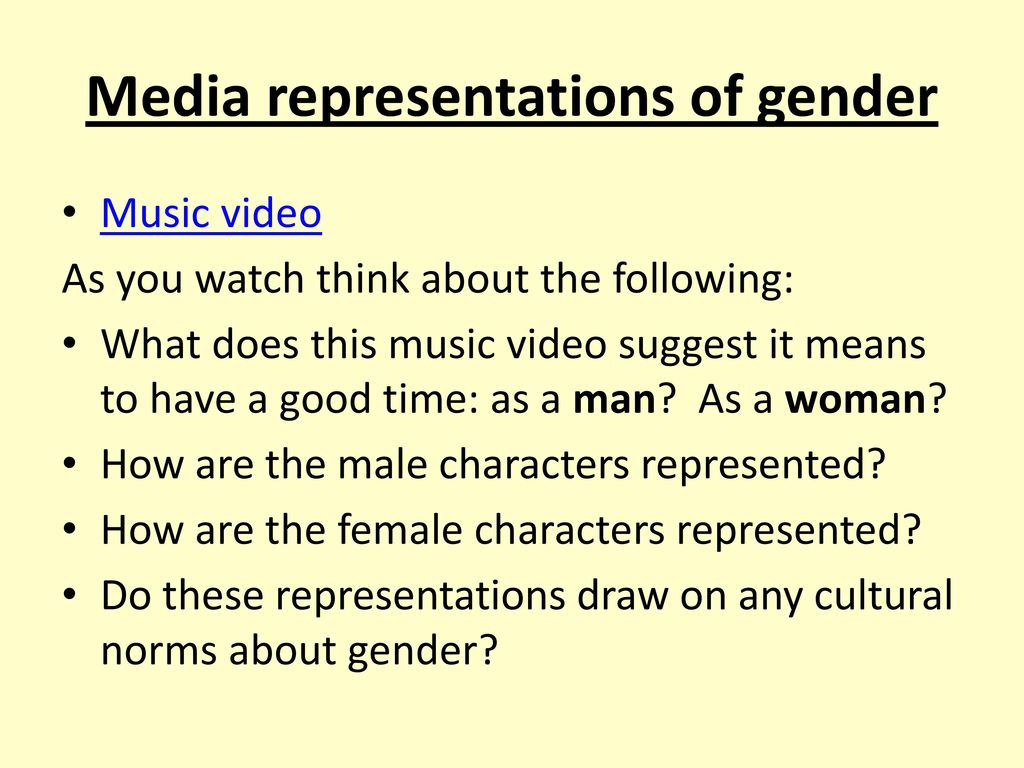 gender stereotypes in music