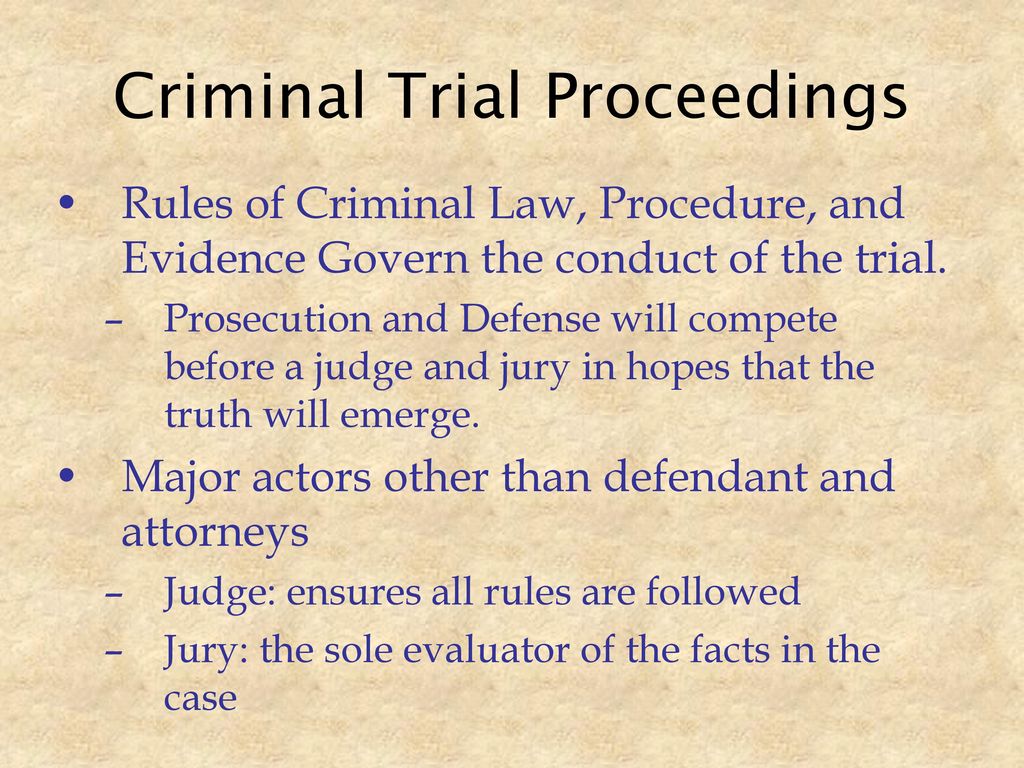 Criminal Court Process - Ppt Download