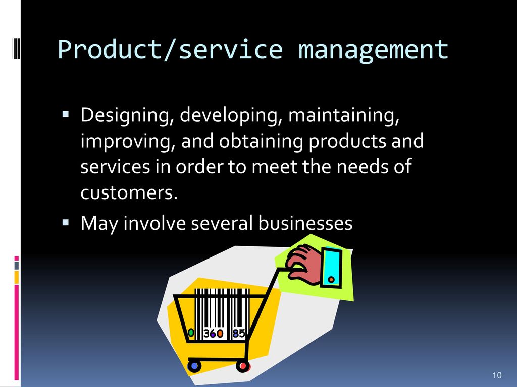 Product/service management