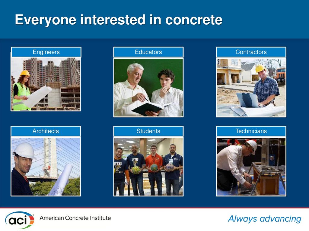 Everyone interested in concrete