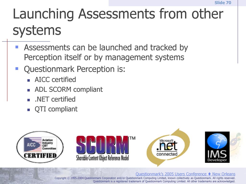 Launching Assessments from other systems
