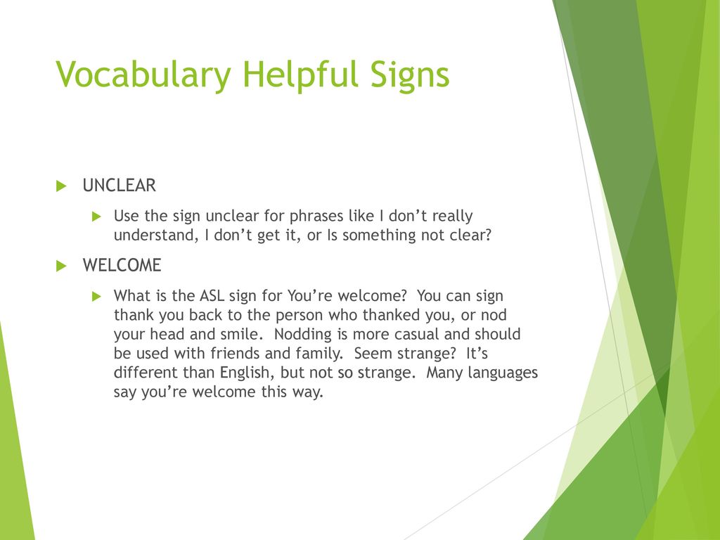 Welcome Voice Off Fingerspelling Ppt Download