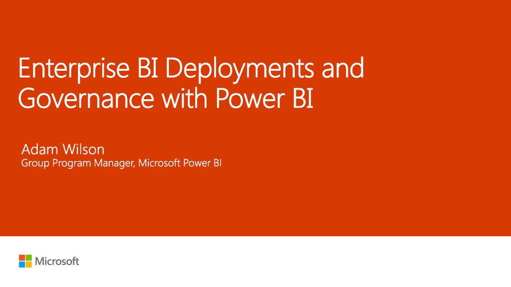 Enterprise BI Deployments and Governance with Power BI - ppt download