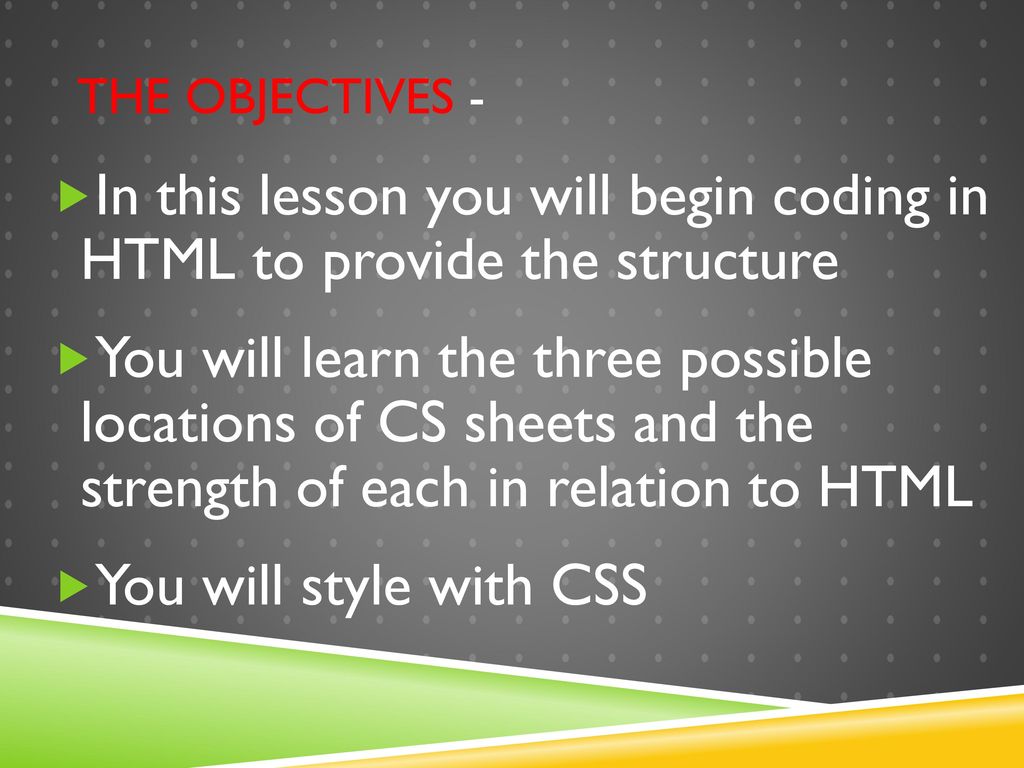 Fundamentals of HTML, XHTML & CSS - ppt download