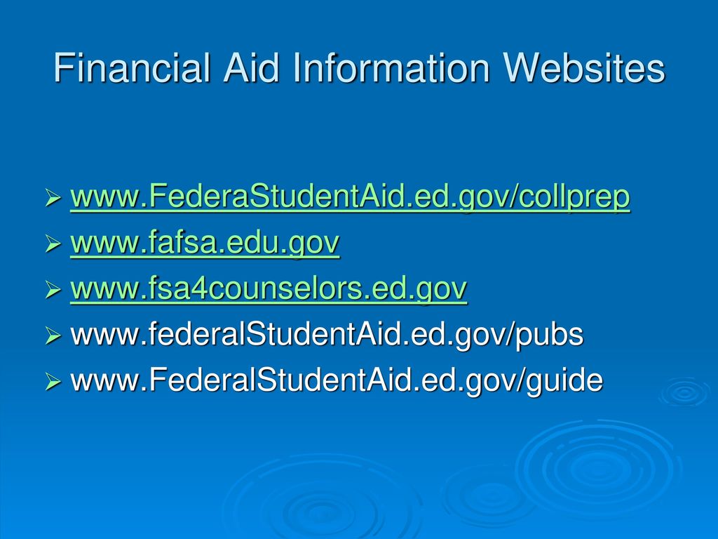 Who can apply for Federal Financial Aid? - ppt download