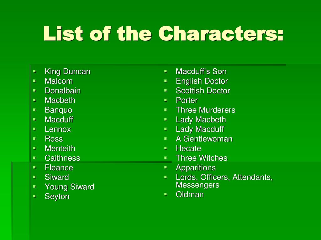 The Character Of Macbeth An Introduction to Macbeth - ppt download