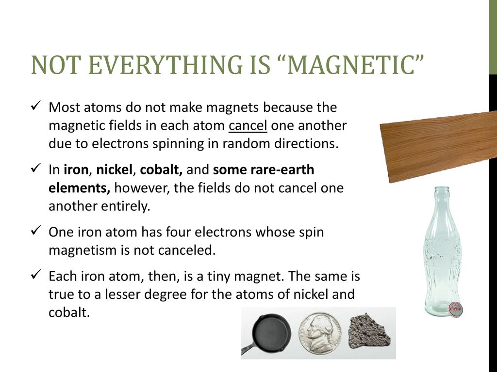 Not everything is magnetic