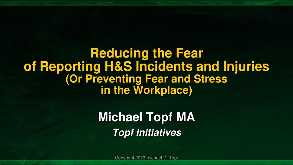 Michael Topf MA Topf Initiatives - ppt download