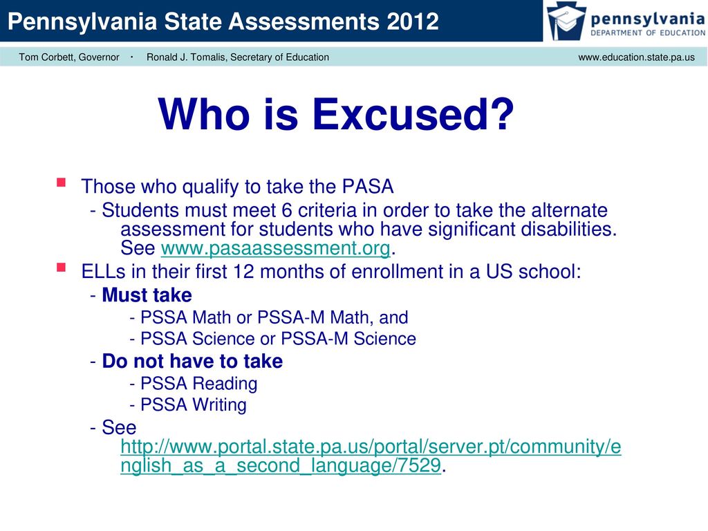 Pennsylvania State Assessments Ppt Download