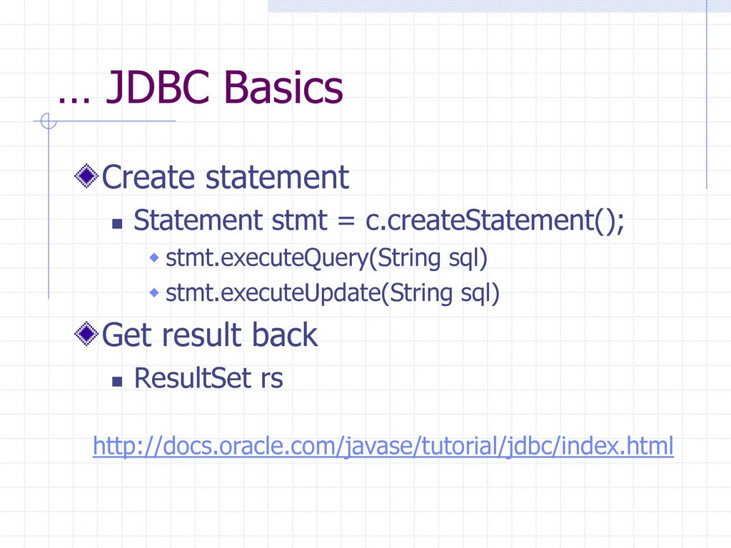 Cs320 web and internet programming database access with jdbc ppt download