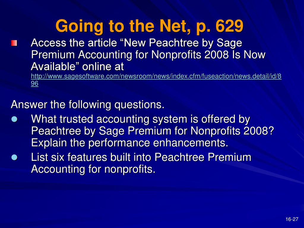 peachtree accounting for nonprofits peachtree accounting for nonprofits