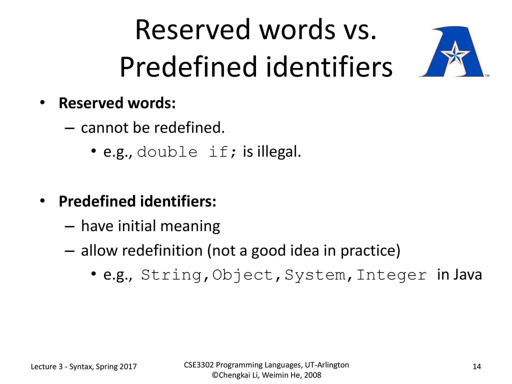 CSE 3302 Programming Languages - ppt download