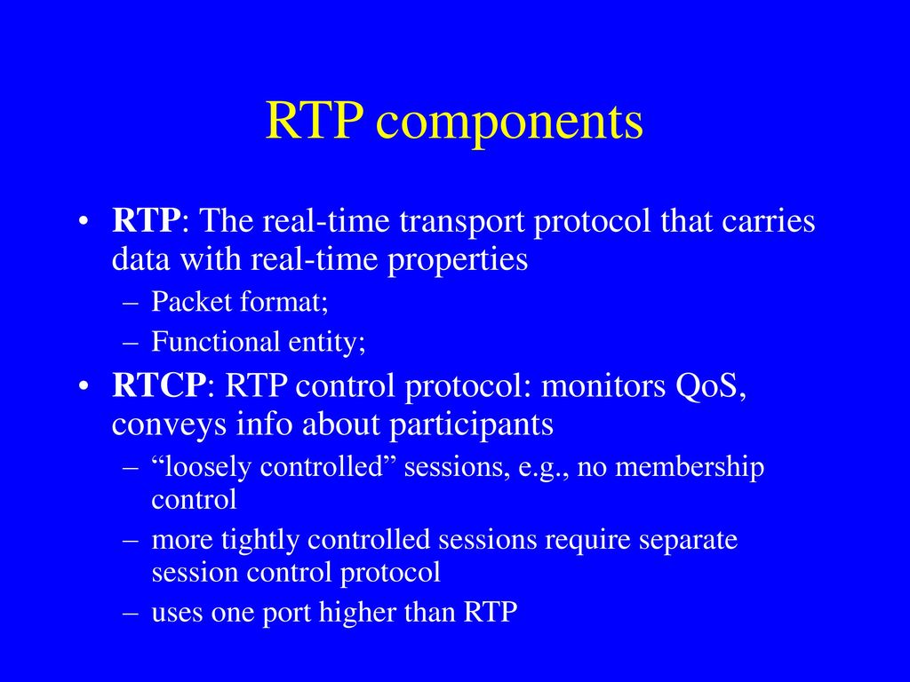 RTP/RTCP Background; Overview; Basic concepts; RTP RTCP - ppt download