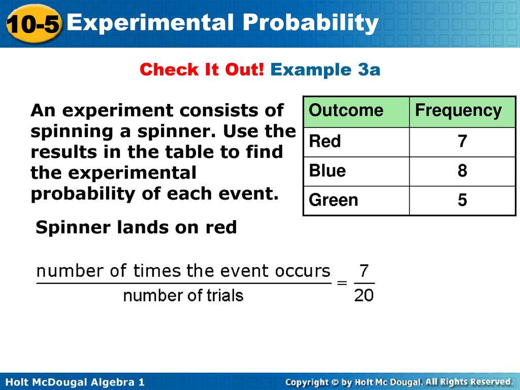 Experimental probability ppt download