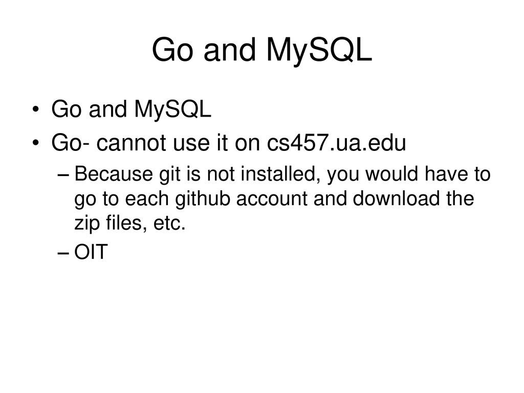 Mysql mysql is a relational dbms ppt download