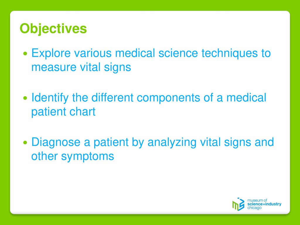 Medical Vital Signs Chart