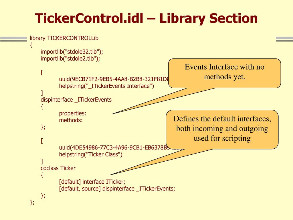 Activex control recipe ppt download