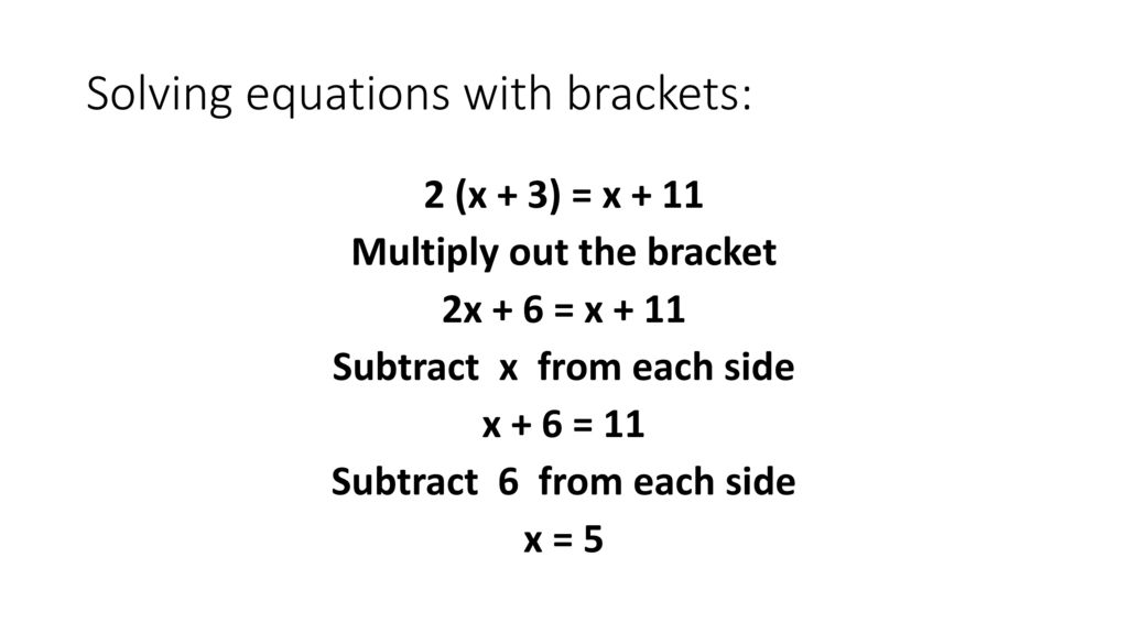 Lesson 1.11 Solving Equations - Ppt Download