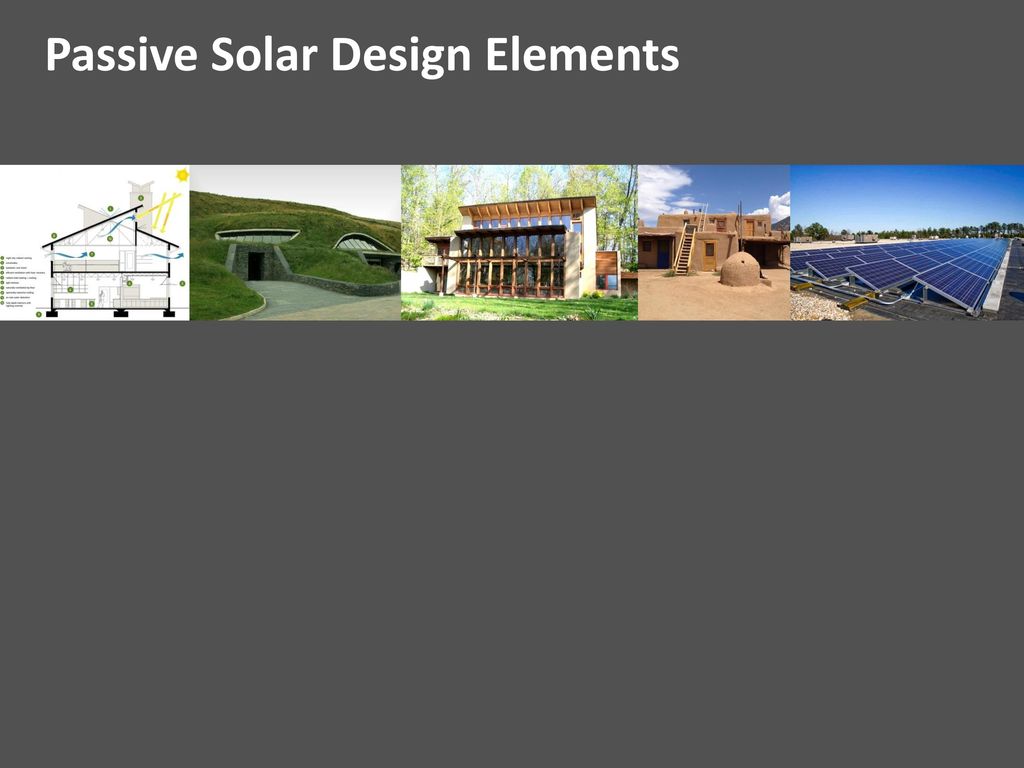 Passive Solar Design Elements