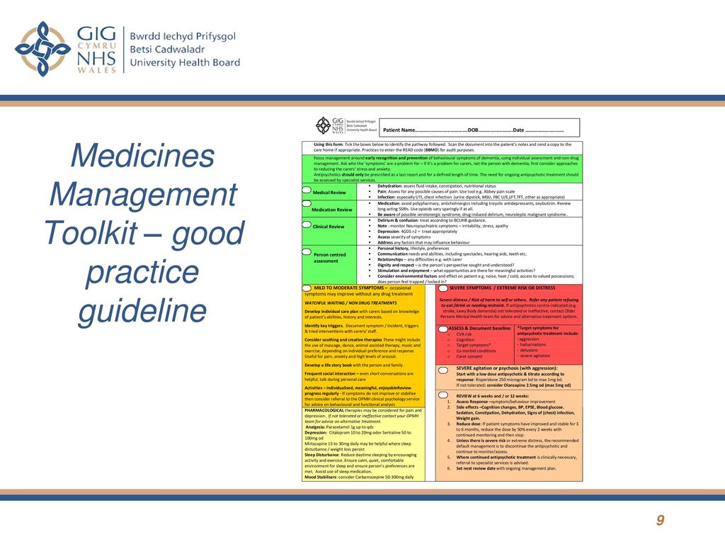 Medicines Management Toolkit – good practice guideline