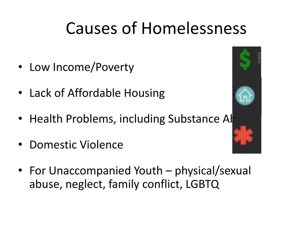 homelessness causes and effects