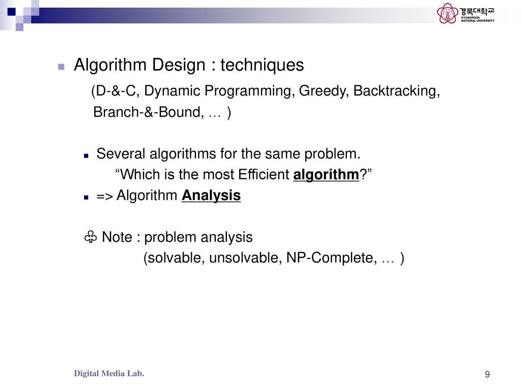 Foundations of Algorithm 유관우 - ppt download